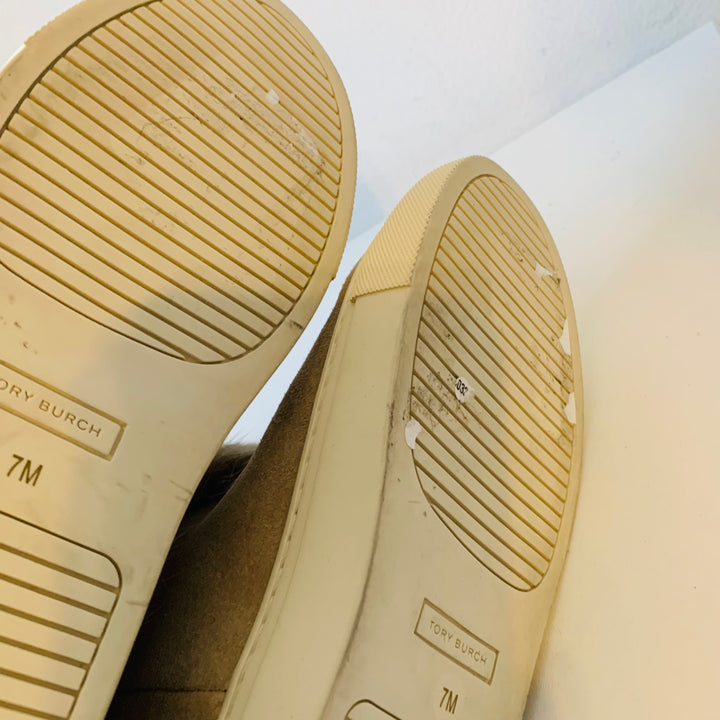 Tory Burch Tan Suede & Fur Boots Size 7