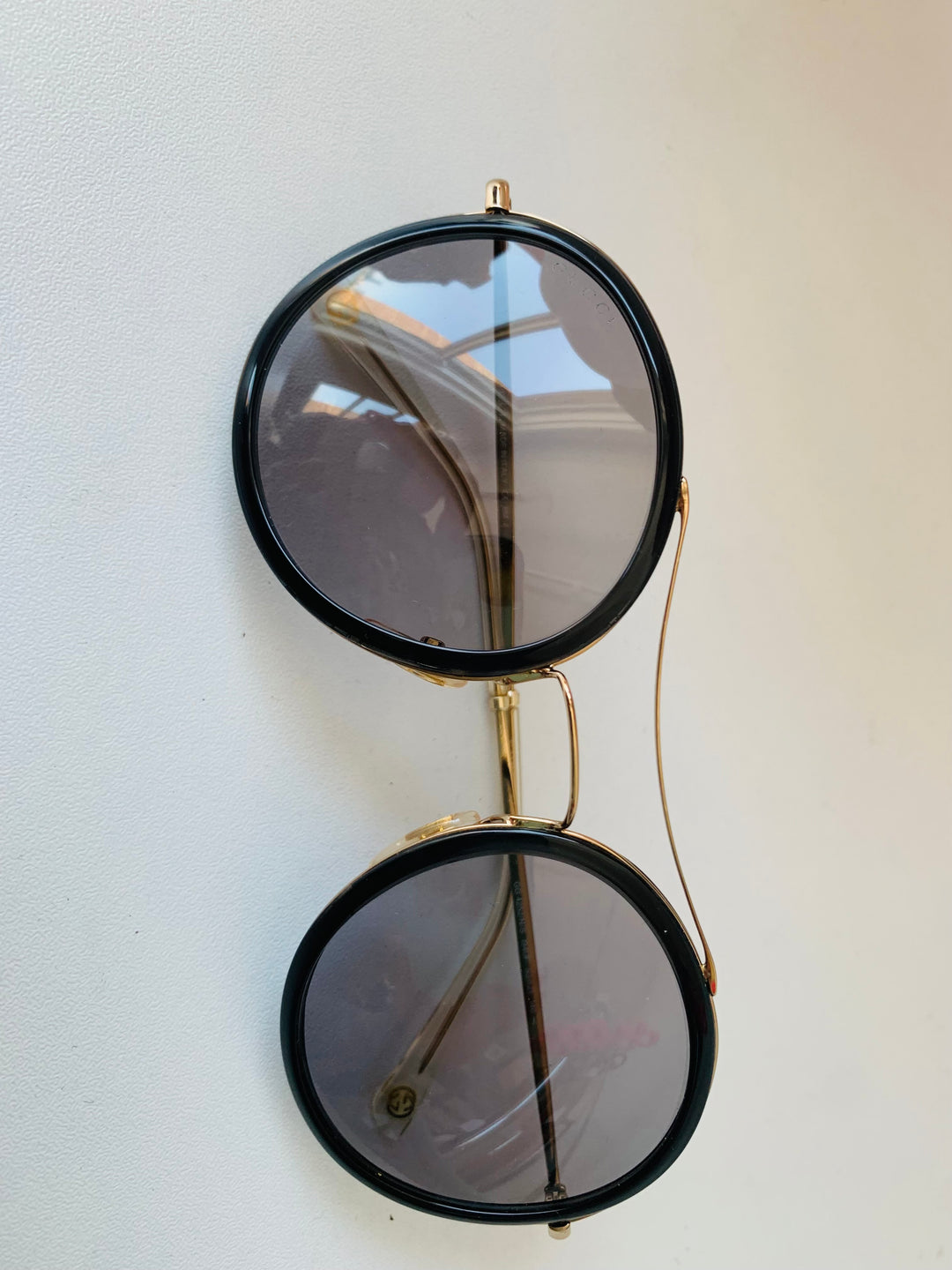 Gucci Gold & Black Sunglasses