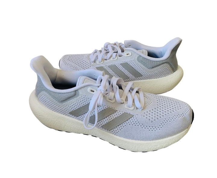 Adidas Pureboost Jet W Silver Metallic Running Shoes New In Box Size 9