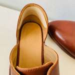 Nisolo Emma d’Orsay Oxford Flat In Brandy Leather Size 7.5