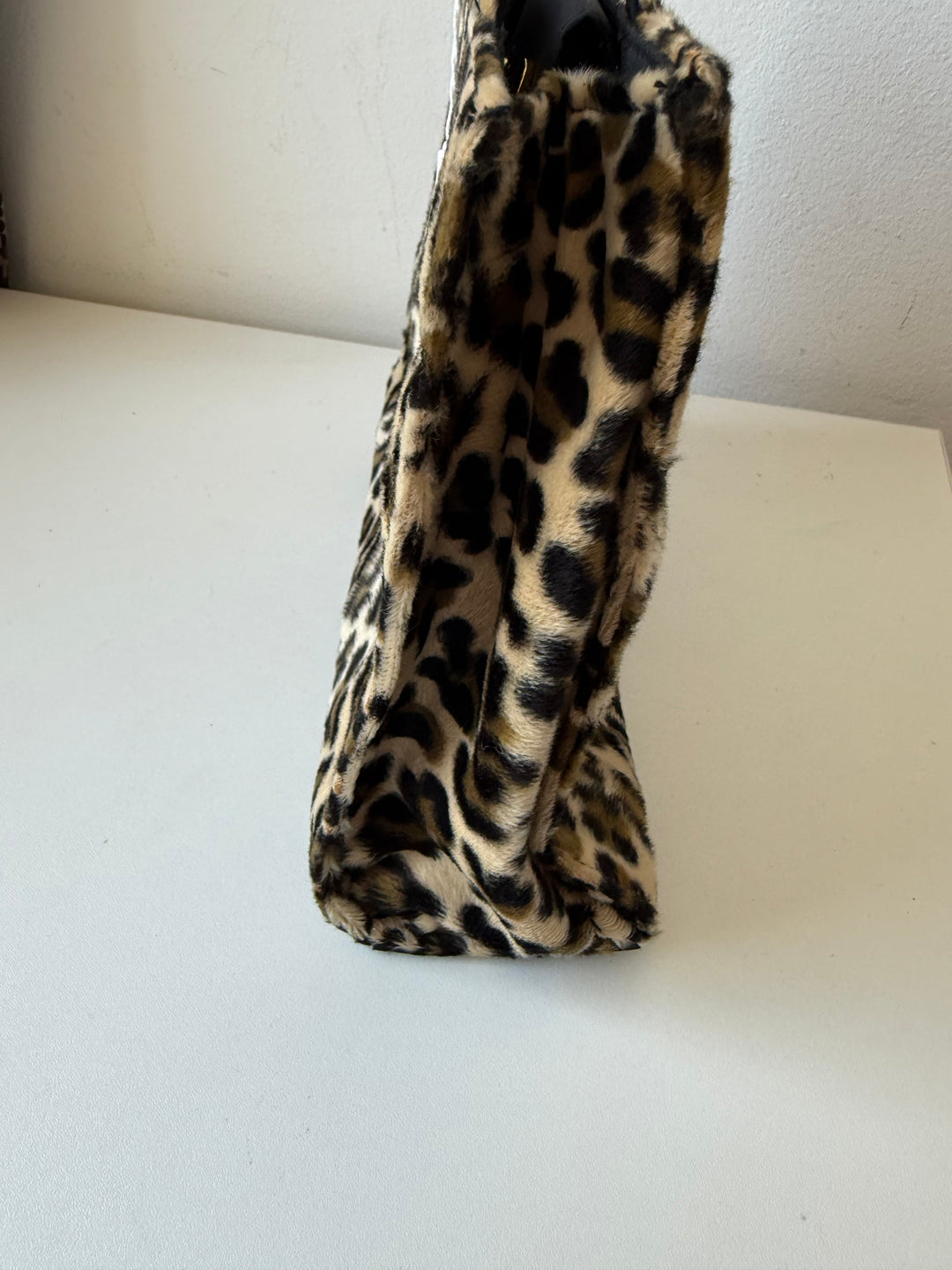 Cheetah Print Faux Fur Handbag