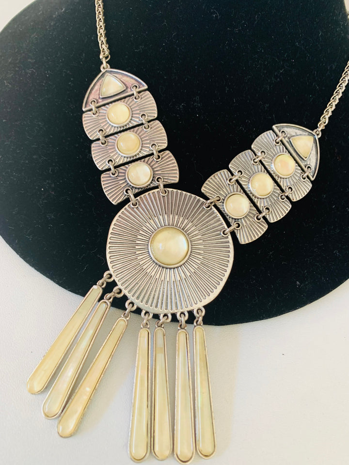Lucky Brand Statement Silver Tone Necklace