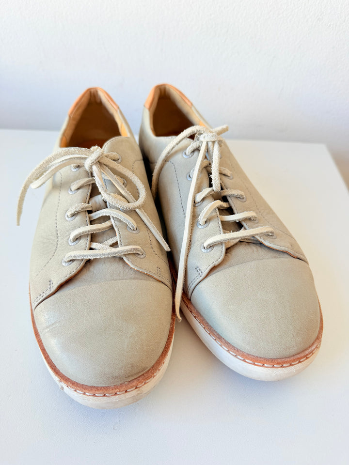Sperry Top Sieder Gold Cup Cruz Leather Sneaker Size 10 an Light Grey