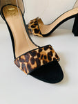 Vince Camuto Leopard Print Ankle Strap Sandals Size 10 New