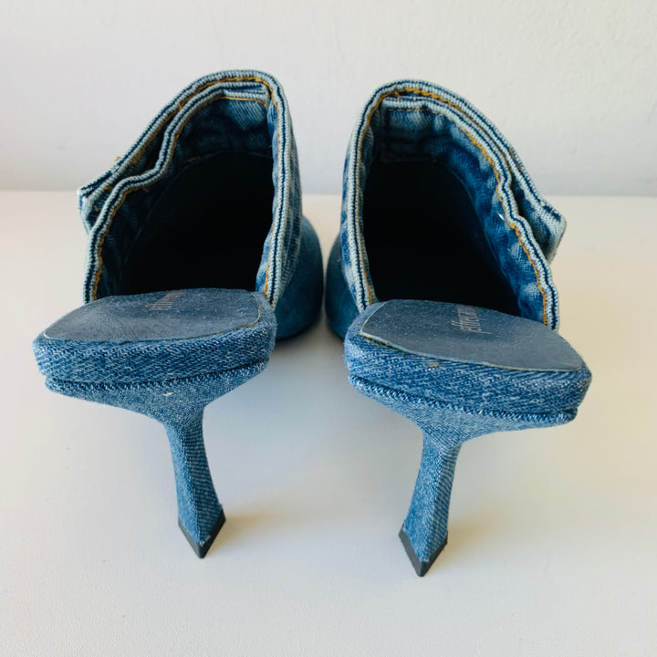 Jeffrey Campbell Jean Heeled Mules Size 10 (Fit like a 9-91/2) New