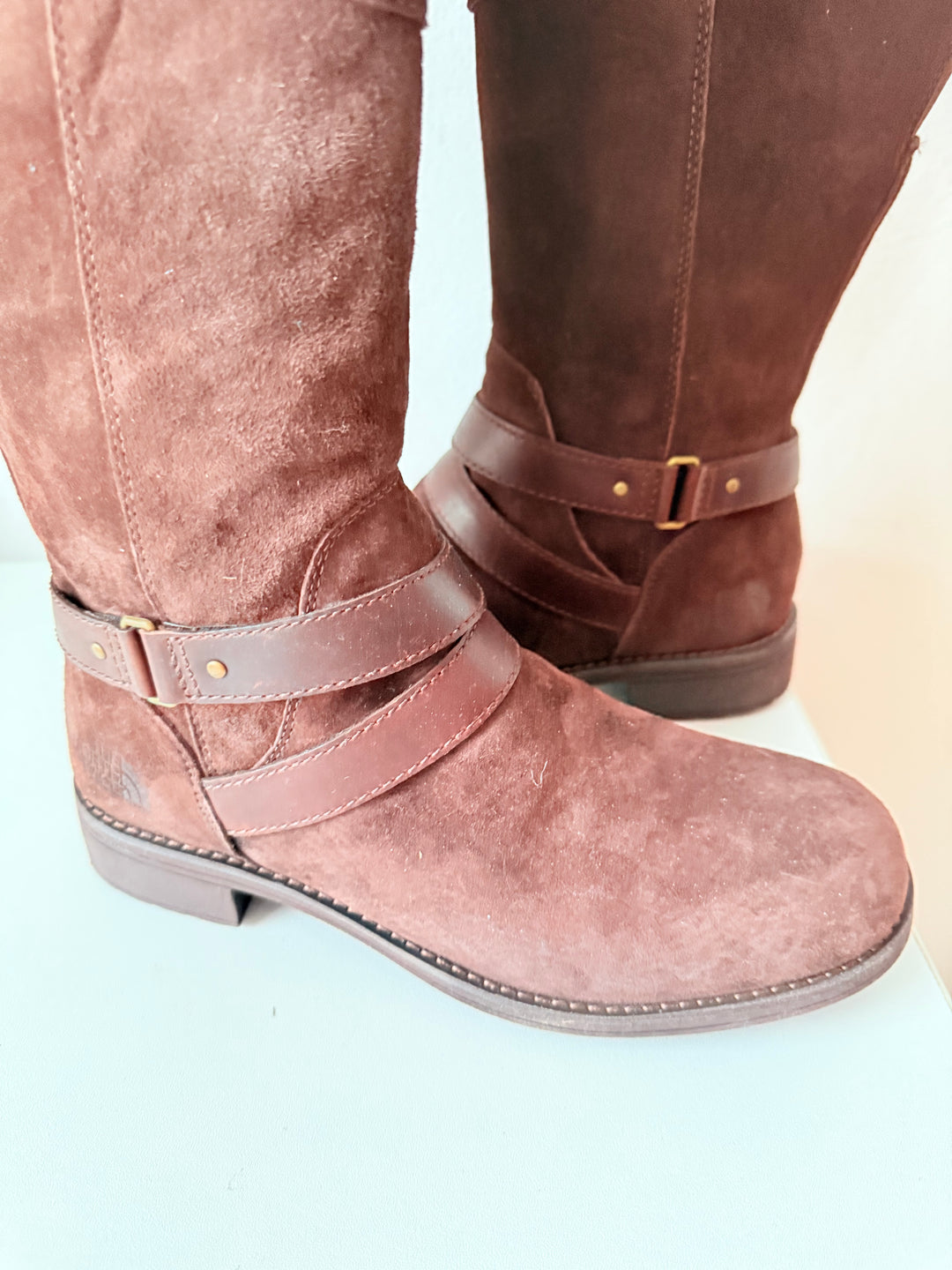 The North Face Women’s Bridgeton Brown Suede Knee Boots Size 8.5