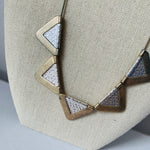 Madewell Mixed Media Silver Tone/ Brass 18” Necklace