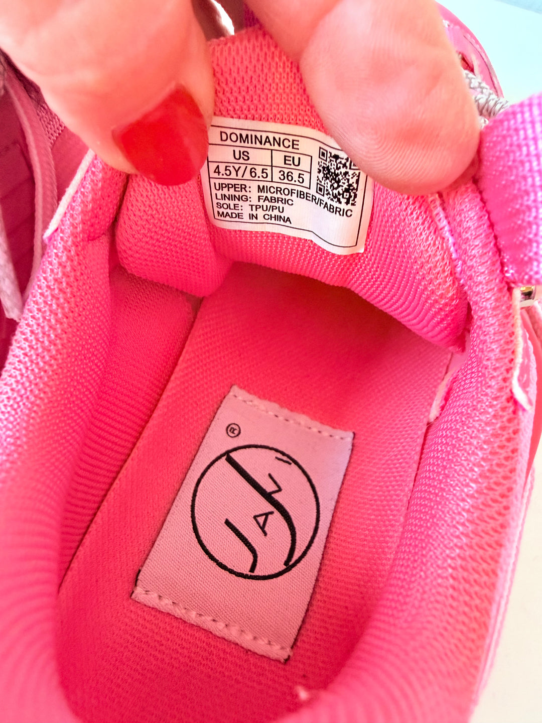 Javi Dominance Sneakers Pink/White Chunky Midsole Women’s Size 6.5