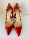 Kendall Miles CEO Pumps in Red Leather Size 37.5