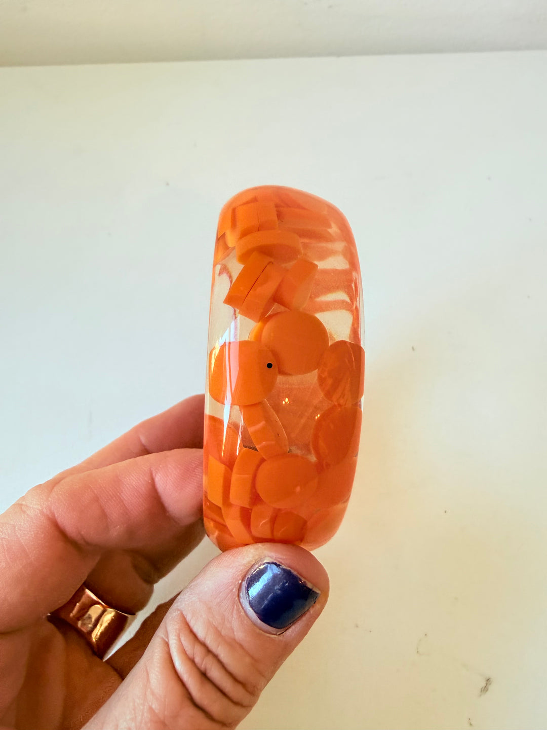 Sobral Vintage Orange Resin Bangle