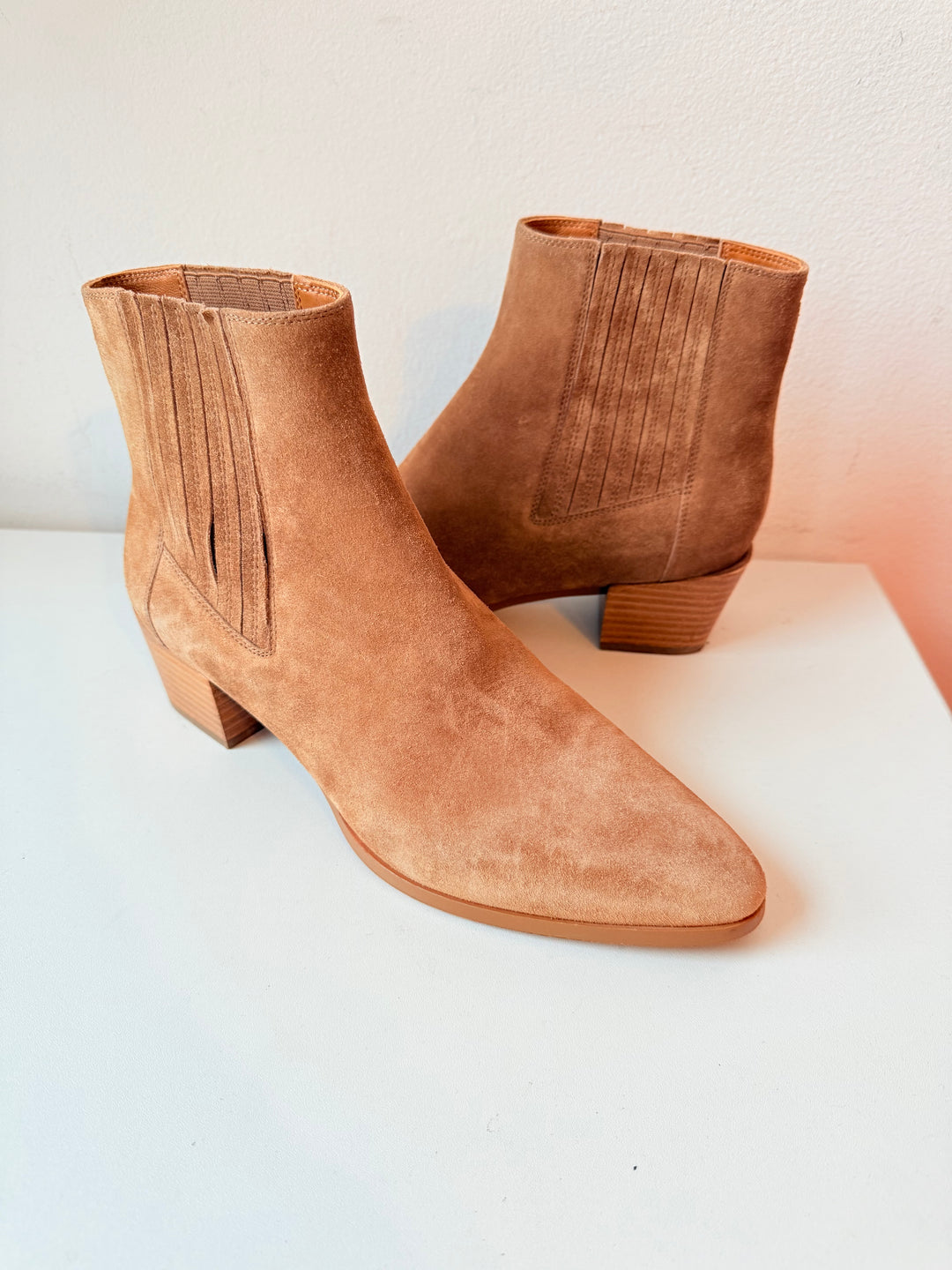 Rag & Bone Rover Boots In Camel Suede Size 41