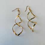 Annah Swirl Earring in Gold Tone