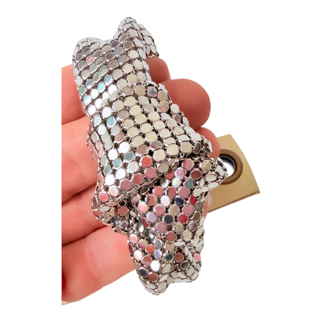 Anthropologie Silver Tone Mesh Bracelet New with Tags