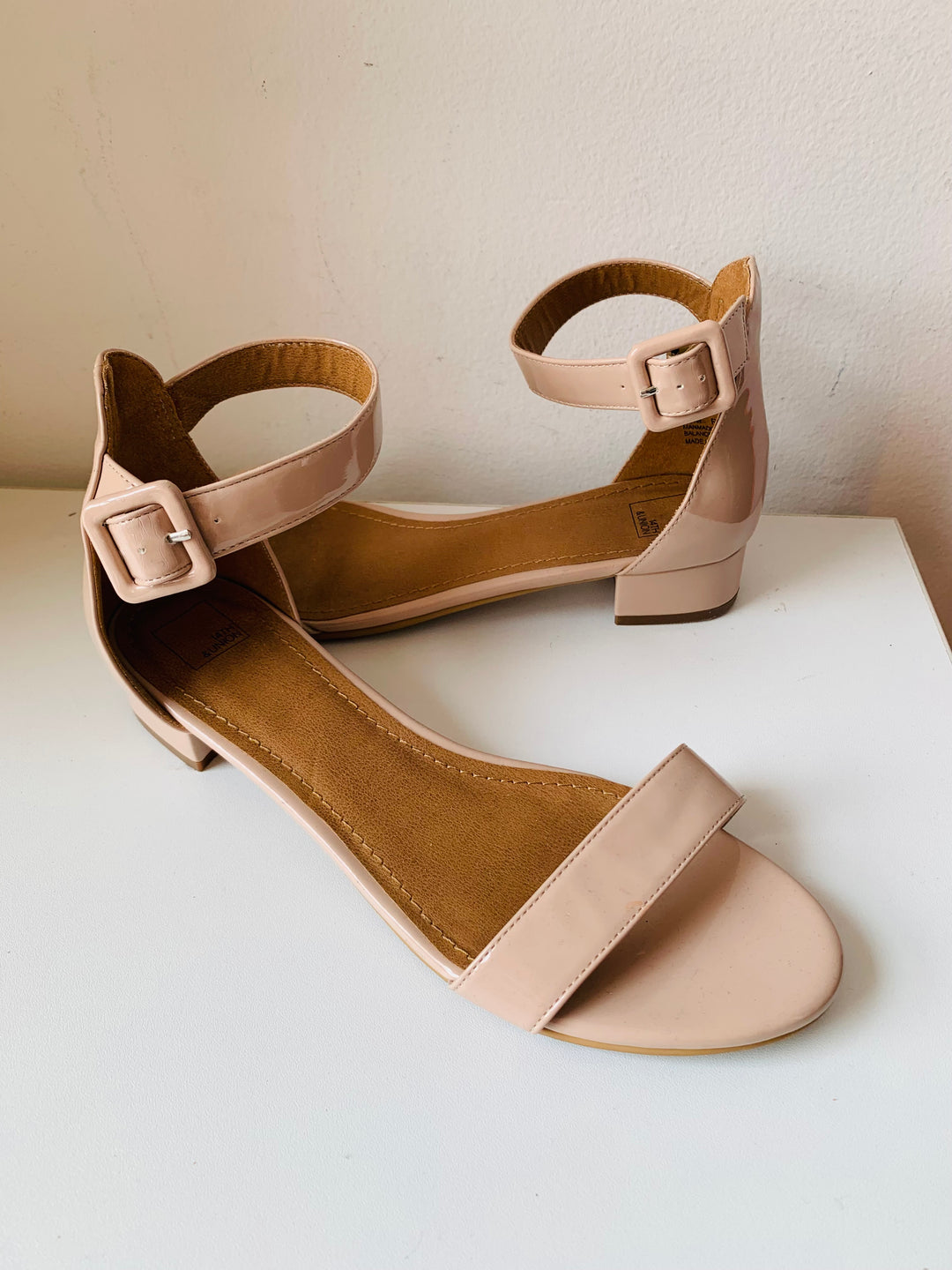 14th And Union Nude Patent Sandals Size 7.5