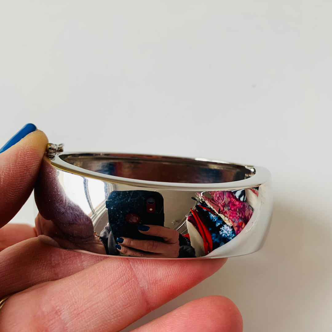 Lia Sophia Hinged Cuff With Rhinestones