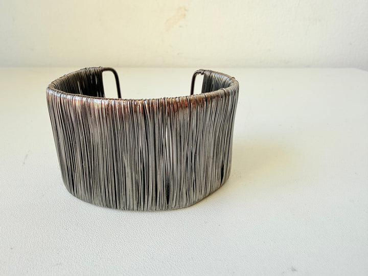 Silver Wire Cuff Bracelet