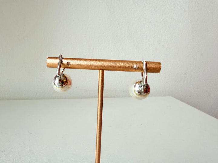 Caitlyn Minimalist Pearl Drop Pierced Earrings