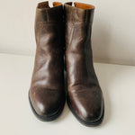 Franco Sarto Brown Distressed Leather Boots Size 10