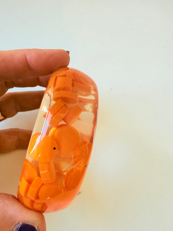 Sobral Vintage Orange Resin Bangle
