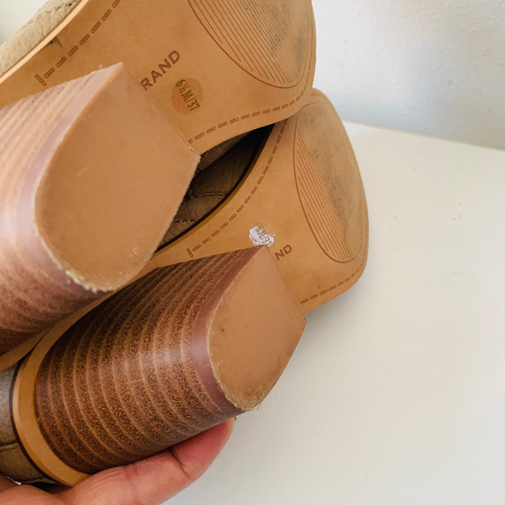 Lucky Brand Tan Suede Booties Size 6.5