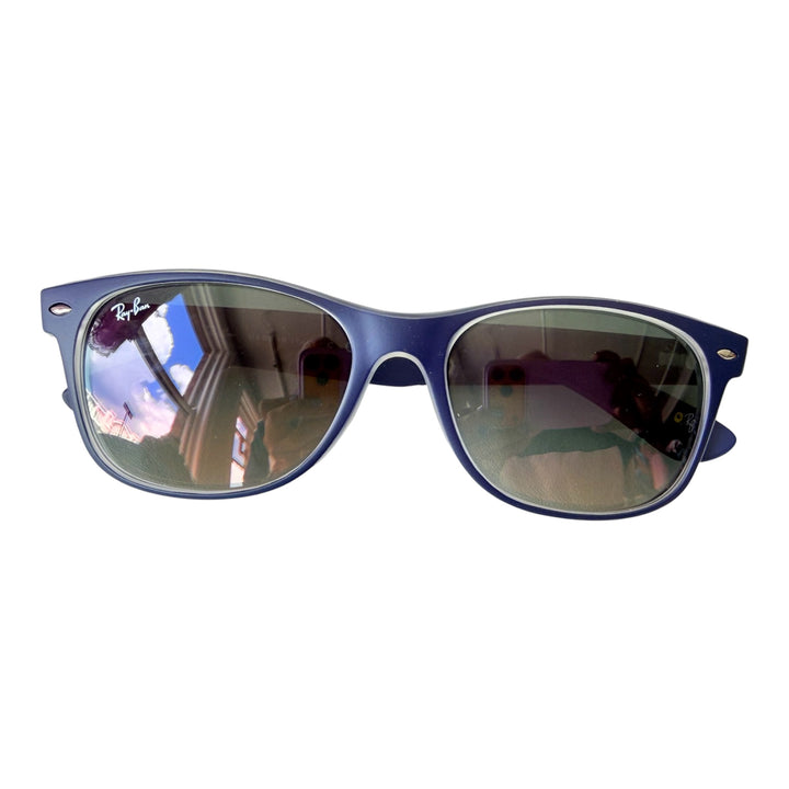 Ray Ban New Wayfarer Rb 2132 55018 Blue Sunglasses New