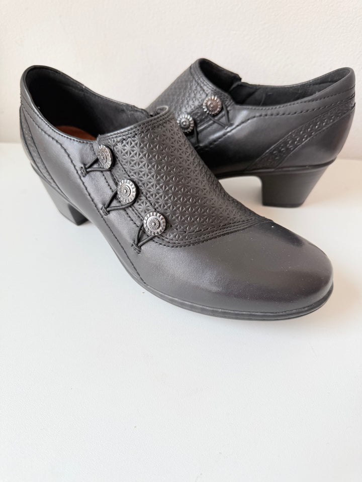 Cobb Hill By Rockport Kailyn Vamp Black Booties Women’s Size 9