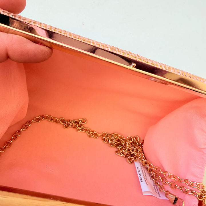 Shiraleah Pink Blush Arlette Minaudeiere Clutch/Crossbody