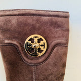 Tory Burch Selma Brown Suede Tall Women’s Riding Boots Size 8