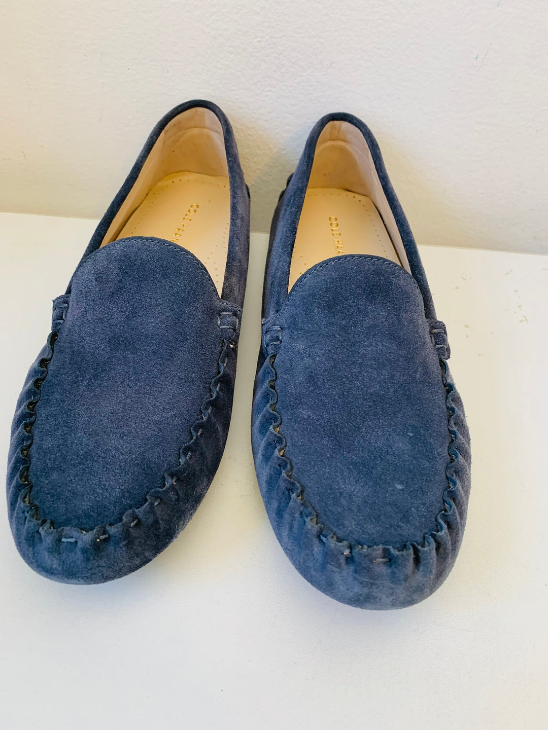 Cole Haan Evelyn Driver Moccasin in Ombré Blue Suede Size 9.5 New In Box