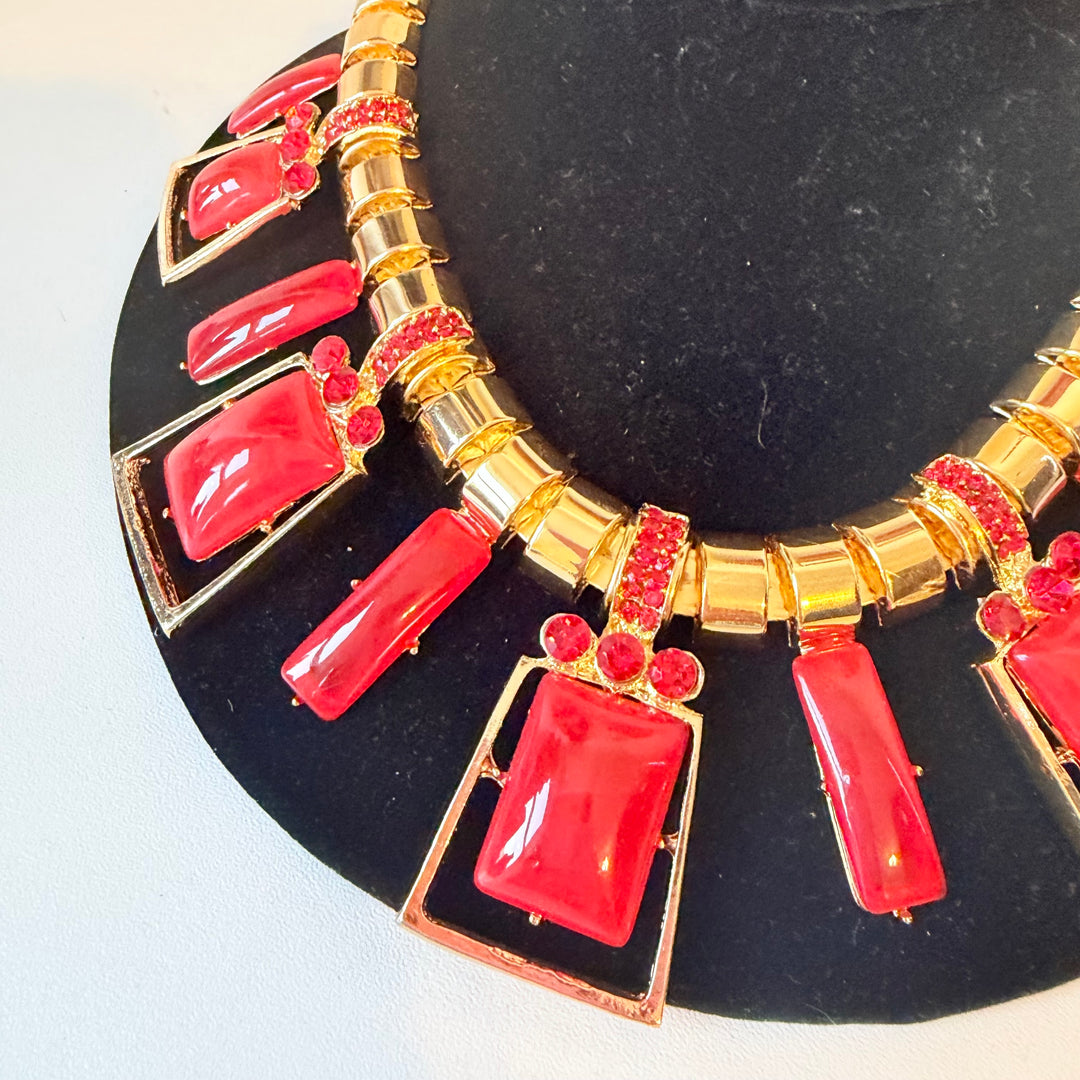 Orange Statement Necklace