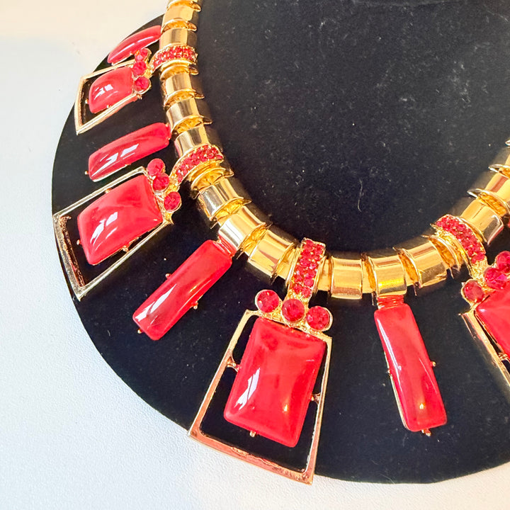Orange Statement Necklace