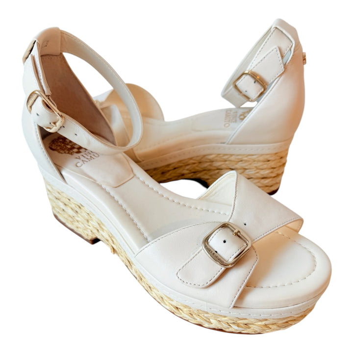 Vince Camuto Meterry Espadrille Sandals in Coconut Cream Size 9.5  Wide