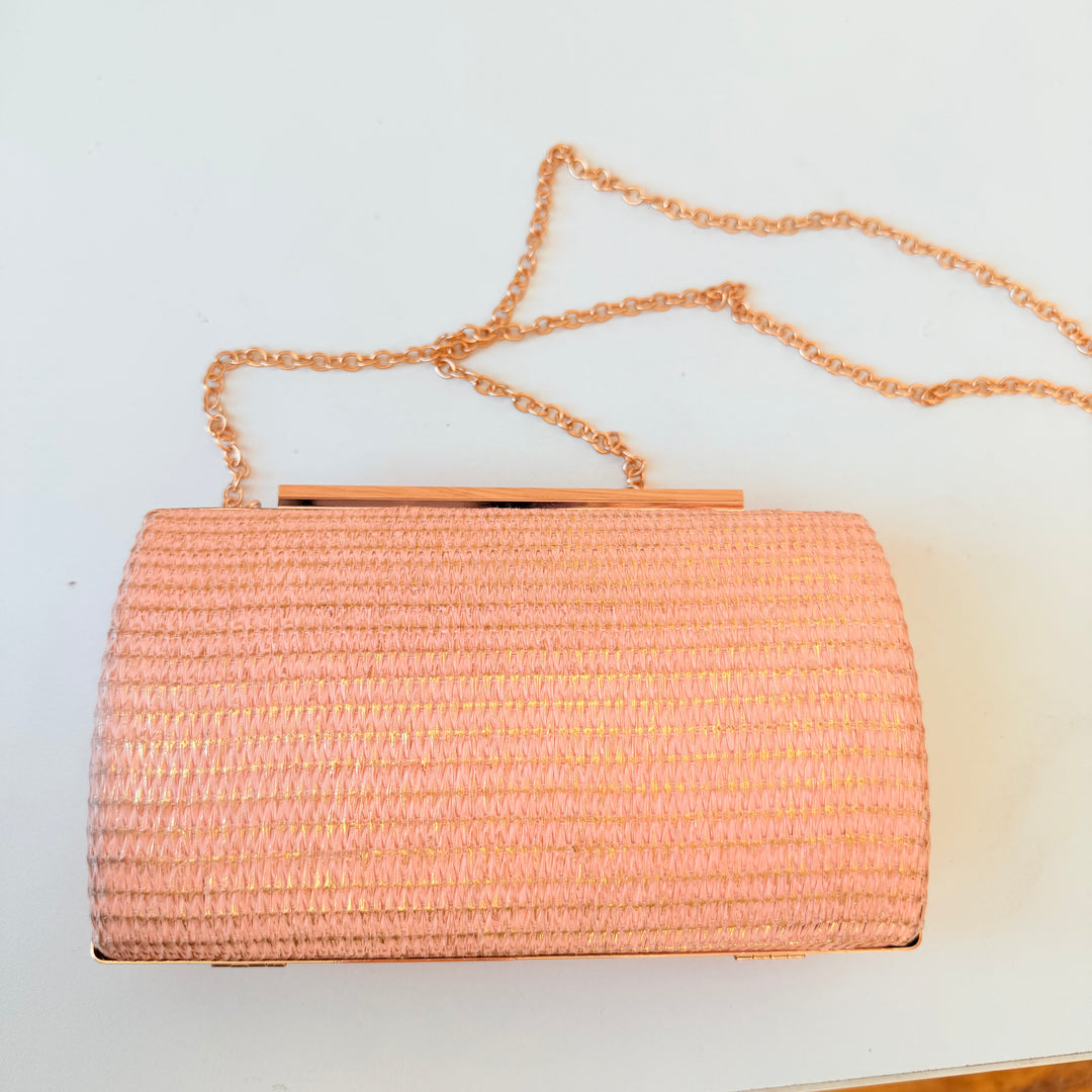 Shiraleah Pink Blush Arlette Minaudeiere Clutch/Crossbody