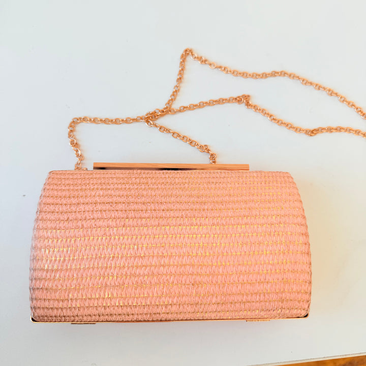Shiraleah Pink Blush Arlette Minaudeiere Clutch/Crossbody