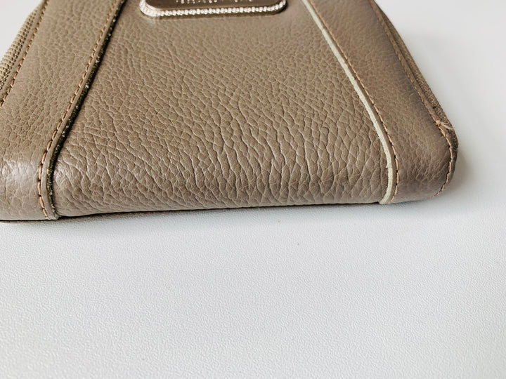 Kenneth Cole Reaction Leather Wallet in Light Brown/Grey