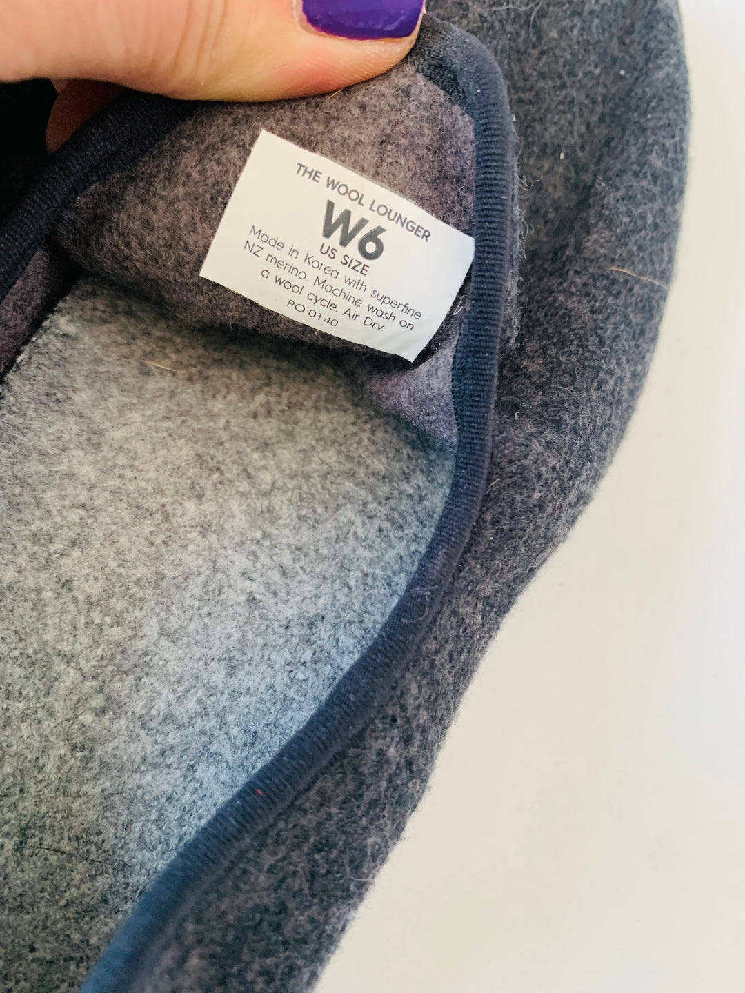 Allbirds Grey Wool Lounger Slip Ons Size 6