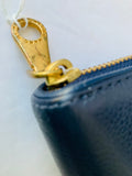 Marc by Marc Jacobs Blue Pebble Grain Leather Wallet