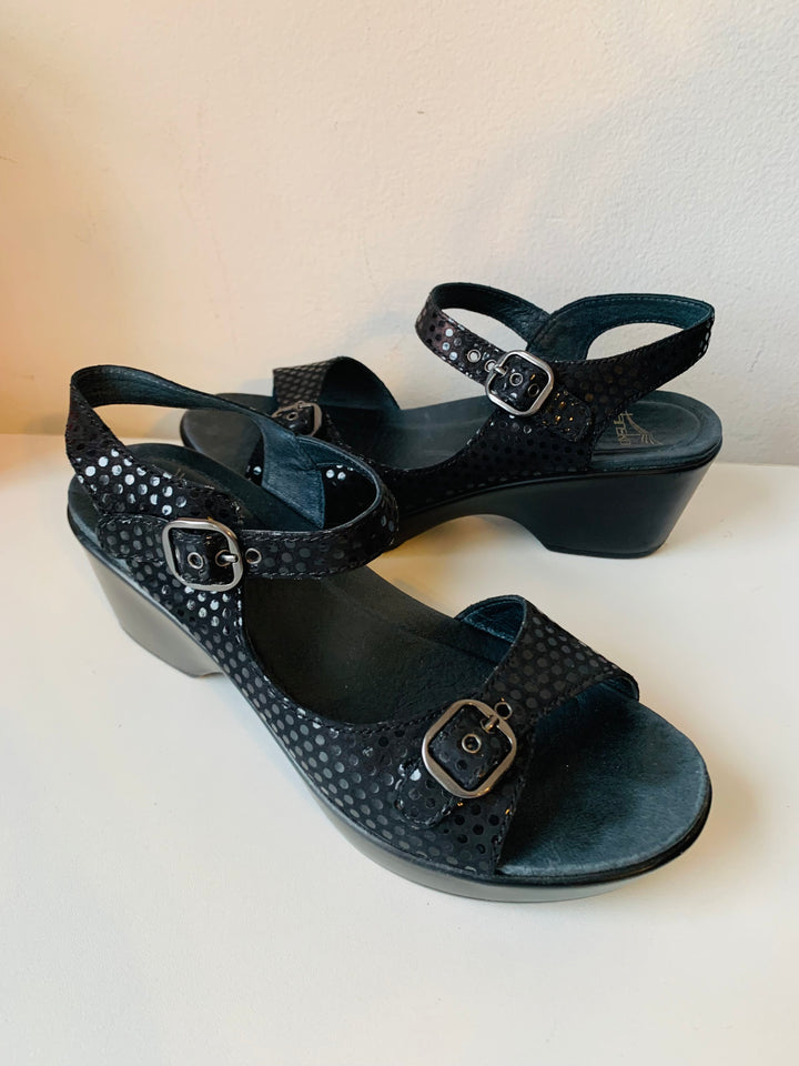 Dansko Joanie Sots Black Sandals Size 39