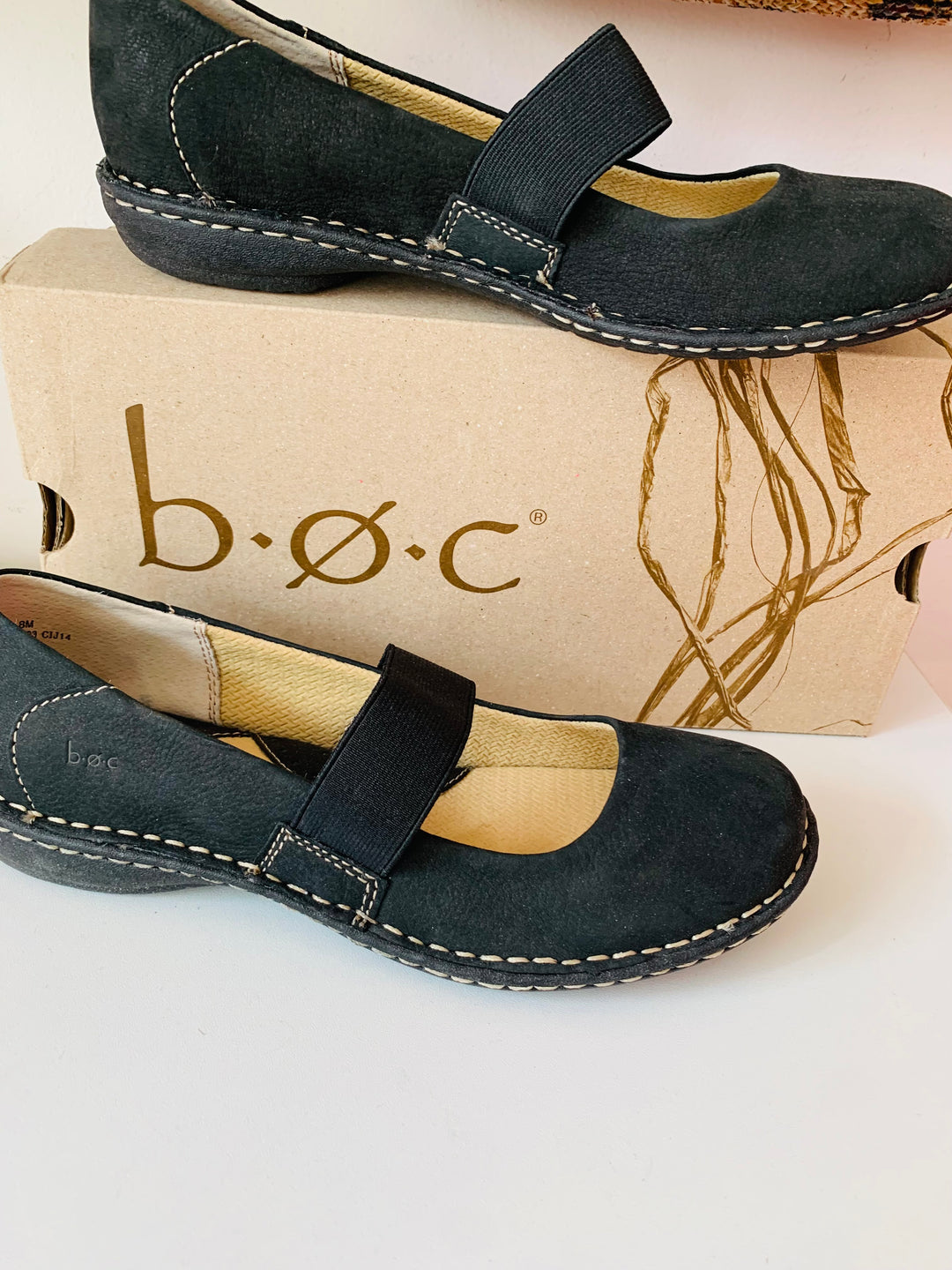 BOC Malinda Black Leather Mary Jane Shoes Size 8 New in Box