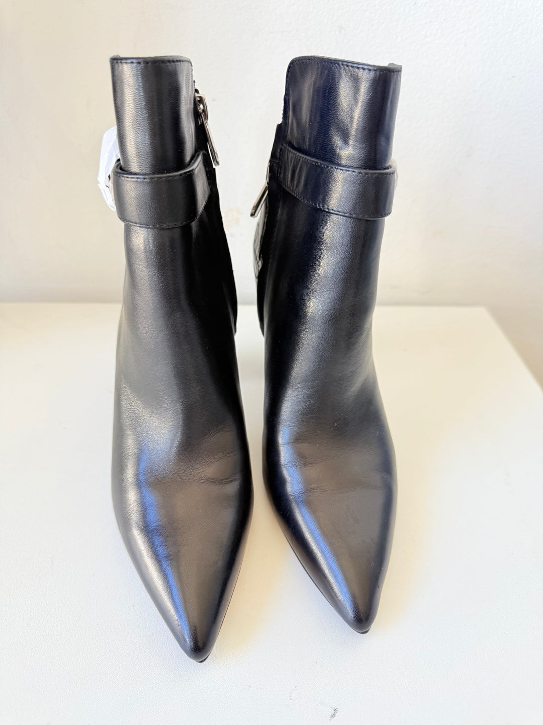 Sam Edelman Rita Black Leather Pointed Toe Bootie Size 6.5 New