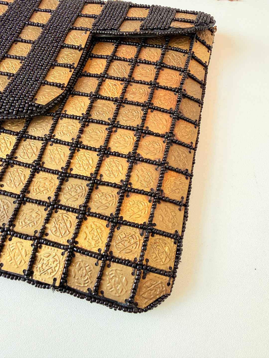 Akira Rhinestone And Metal Handbag