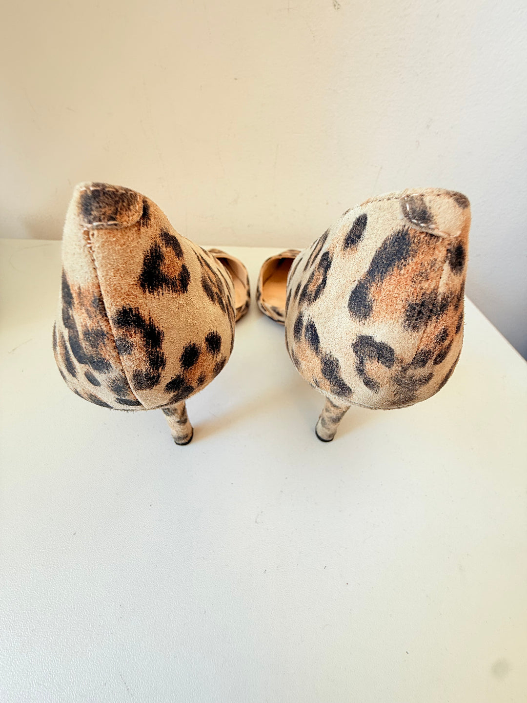 Sole Society Leopard Print D’ Orsay Kitten Heel Pumps Size 9