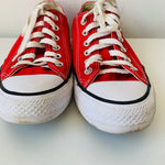 Converse Chuck Taylor All Star Red Canvas Sneakers Size 7.5 Women’s