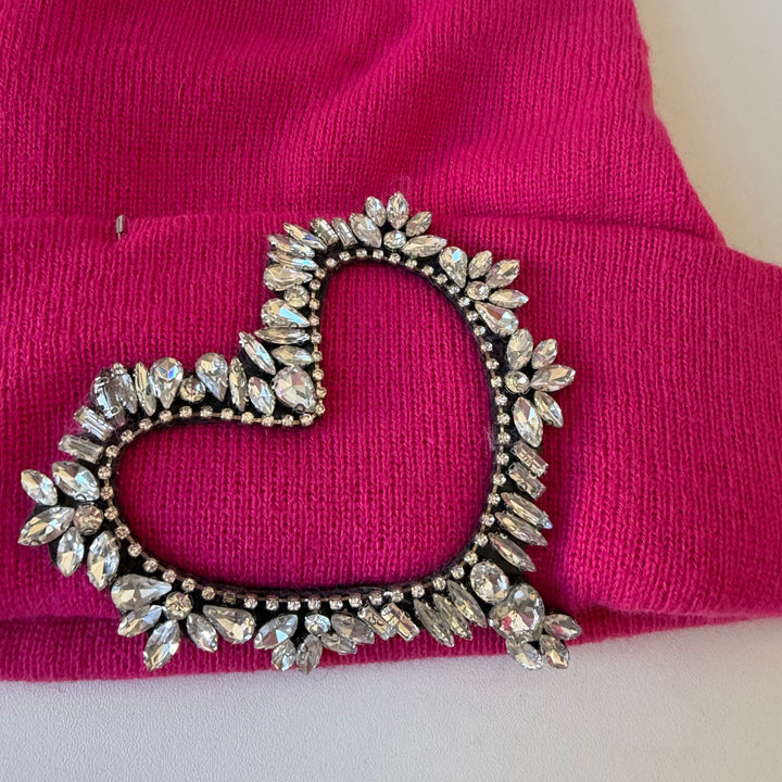 Steve Madden Hot Pink Rhinestone Cap/Hat