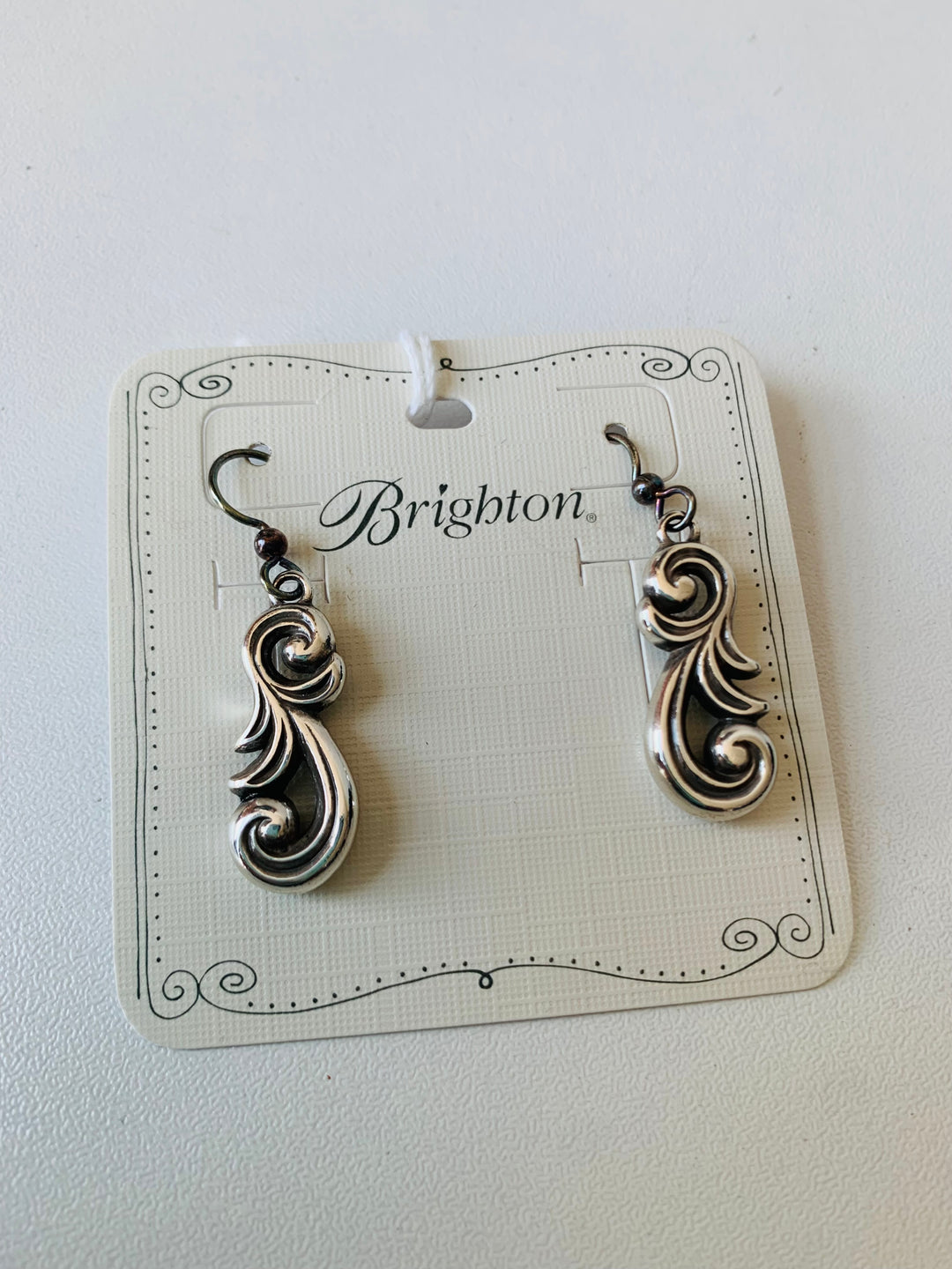 Brighton Silver Tone Pierced Earrings NWT