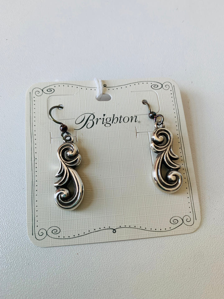 Brighton Silver Tone Pierced Earrings NWT