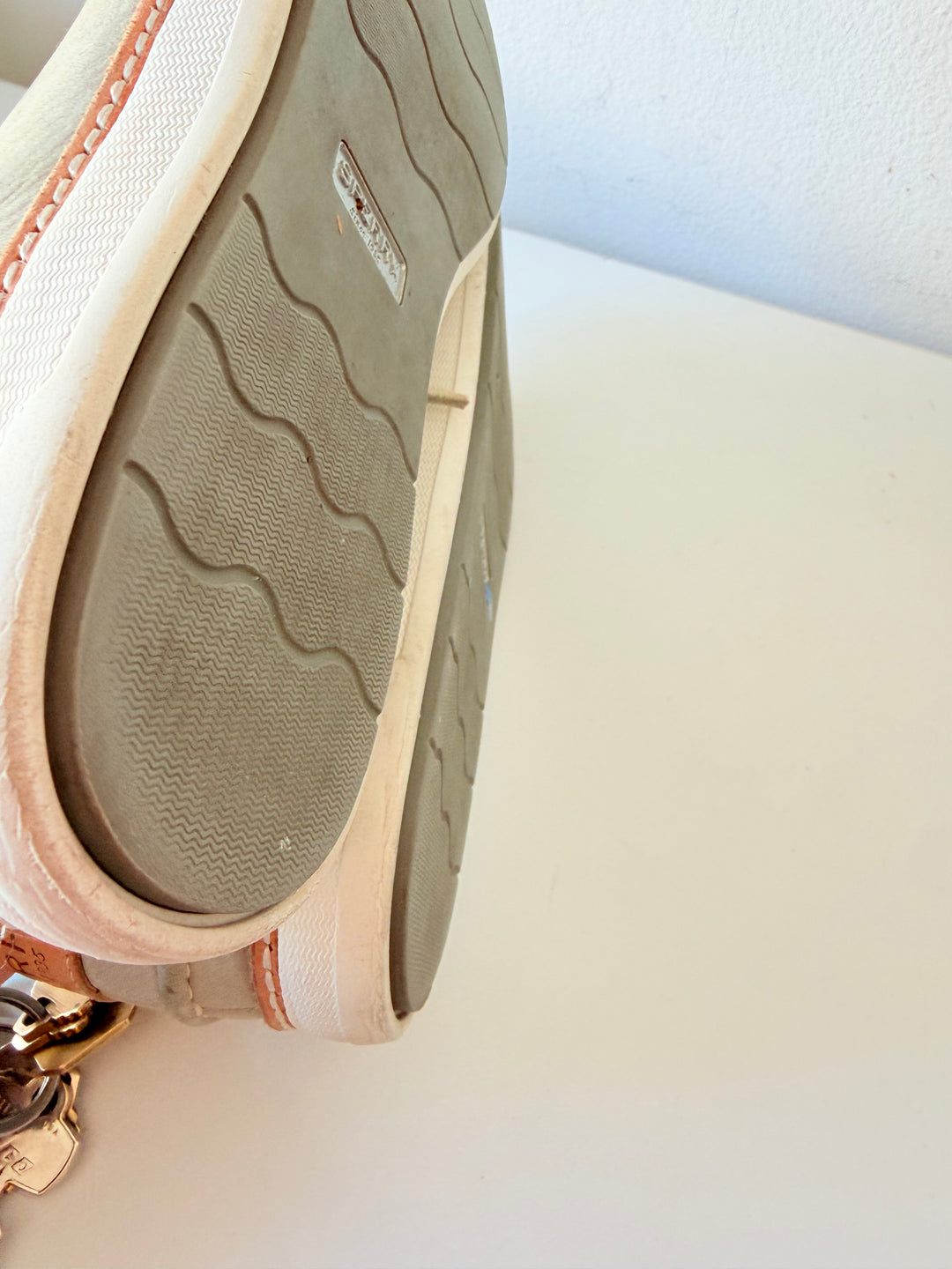 Sperry Top Sieder Gold Cup Cruz Leather Sneaker Size 10 an Light Grey