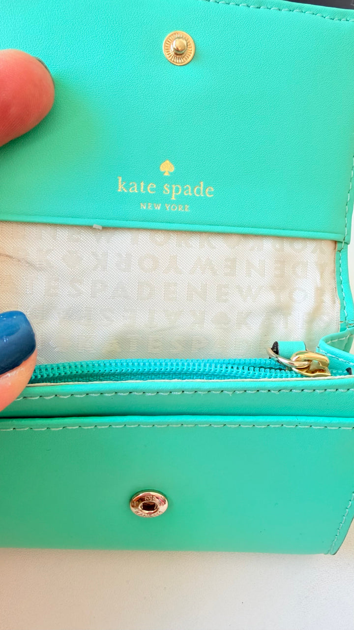 Kate Spade Darla Montford Tiffany Blue Keychain Wallet