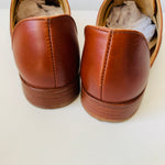 Nisolo Emma d’Orsay Oxford Flat In Brandy Leather Size 7.5