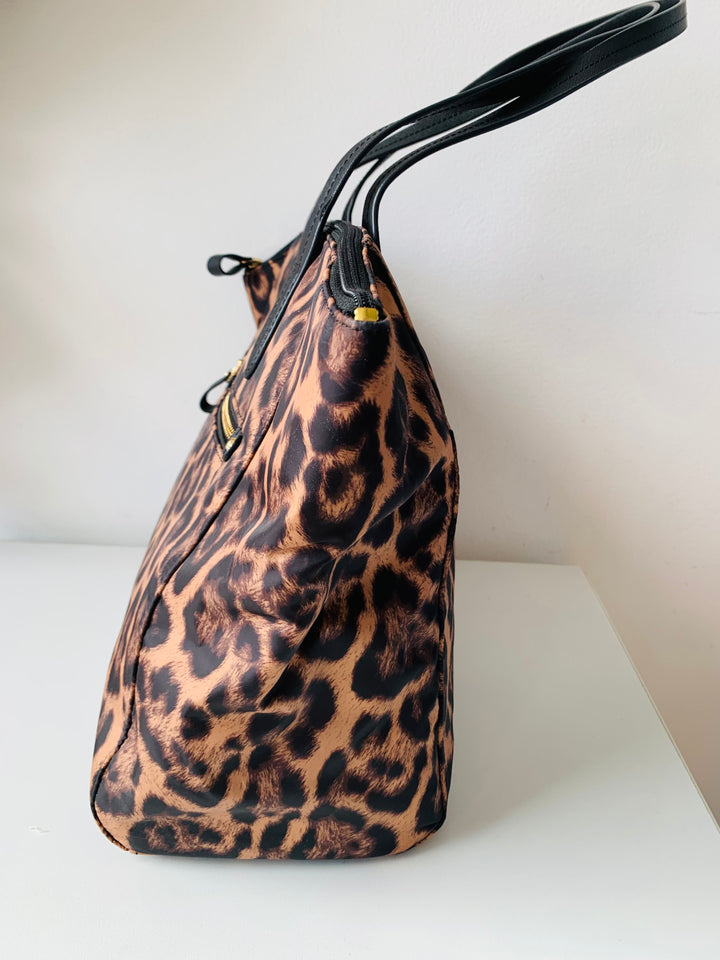 Michael Michael Kors Kelsey Medium Leopard Print Nylon Tote